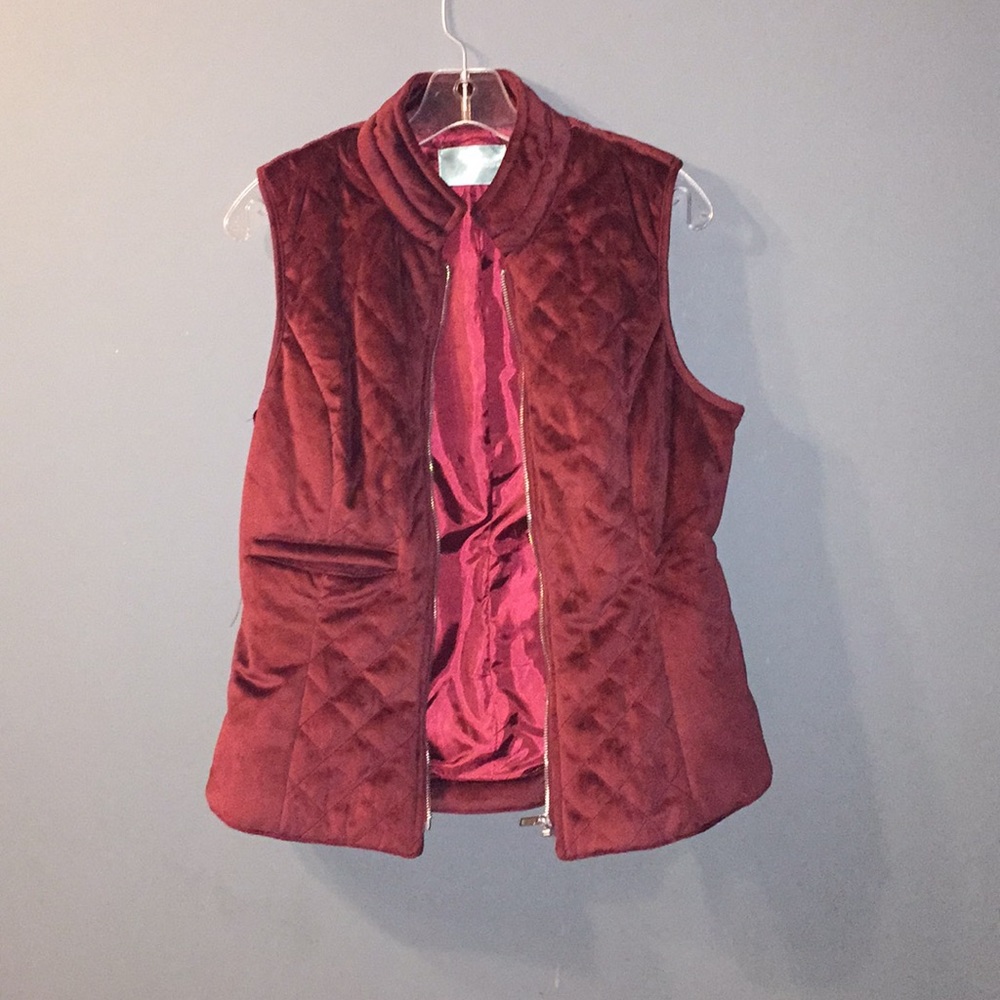 Red Velvet Vest